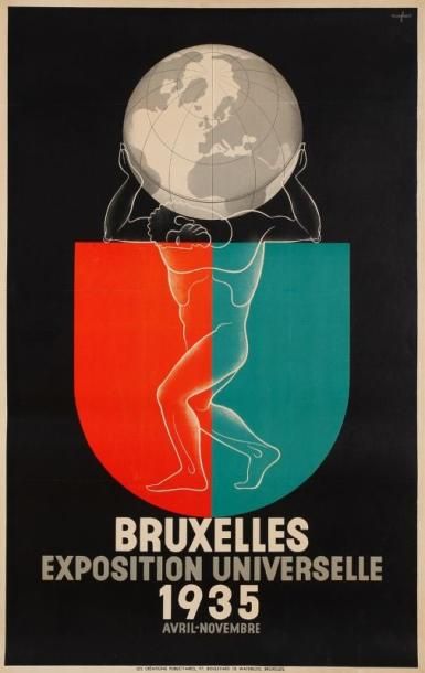 MARFURT Exposition Universelle Bruxelles, 1935. Imp. Les créations publicitaires,...