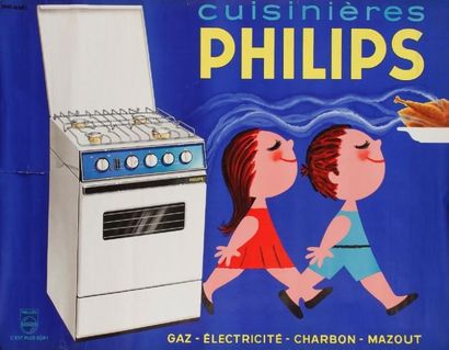 SAINT-GENIES Cuisinière Philips. Imp. Marron-Espéronier, Paris. Non entoilée. B.E....