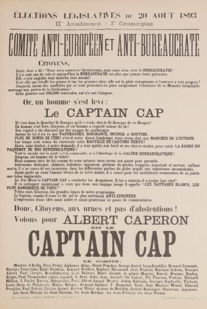 ANONYME Election législative du 20 août 1893 - Votons pour le Captain Cap. Imp. Simonds,...