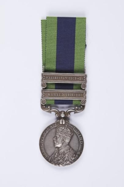 GRANDE BRETAGNE Indian General Service Medal 1908- 1935 à l'effigie de Georges V...