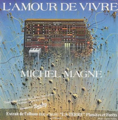 null 45T. : 4 disques microsillons. Musique de Michel Magne L'amour de Vivre. BO...
