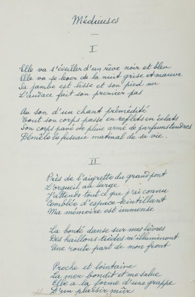 null Paul ÉLUARD (1895-1952). Manuscrit autographe signé, Le Livre ouvert I (1938-1940) ;...