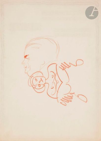 null Jean-Gabriel DOMERGUE (1889-1962)
Portraits de Francis Picabia, 1928
3 crayons...