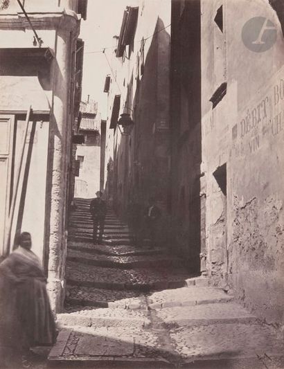 null Adolphe Terris (1820-1900)
Marseille.
Rue des Gavottes, vue prise du côté de...