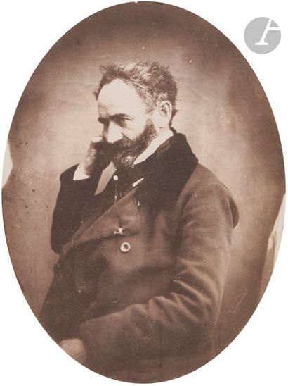null Auguste Bertsch (1813-1870 ou 1871)
Portraits d’hommes, c. 1853.
Homme barbu...