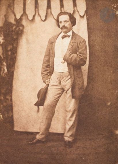 null Auguste Vacquerie (1819-1895)
Charles Hugo à Jersey, c. 1854.
Épreuve sur papier...