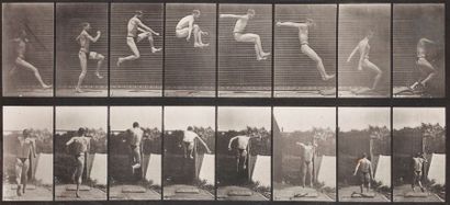 null Eadweard Muybridge (1830-1904)
Animal Locomotion 1887. Pl. 160.
Man Performing...