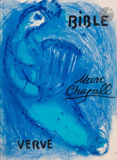 null CHAGALL (Marc).
Bible.
Paris : Éditions de la revue Verve, 1956. — In-folio,...