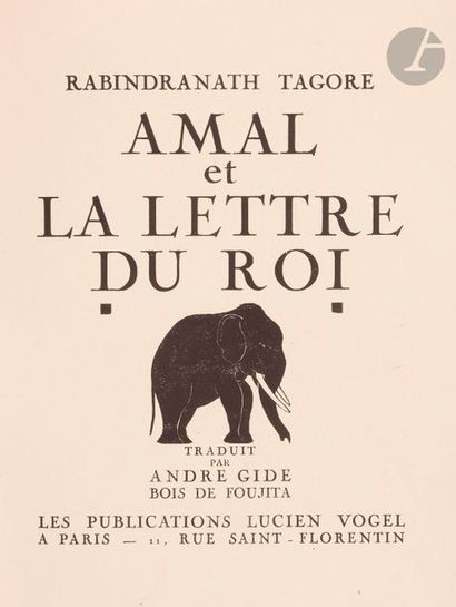null FOUJITA (Léonard) - TAGORE (Rabîndranâth) - GIDE (André).
Amal et la lettre...