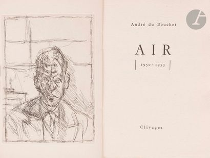null GIACOMETTI (Alberto) - DU BOUCHET (André).
Air. 1950-1953.
[Paris] : Clivages,...