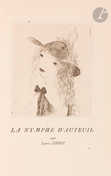 null LAURENCIN (Marie).
Éventail.
Paris : Nouvelle Revue Française, 1922. — In-12,...