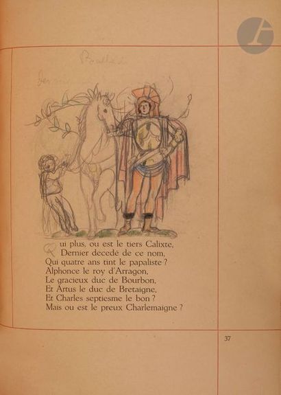 null MARTIN (Charles) - VILLON (François).
Le Grant testament de Villon et le petit,...