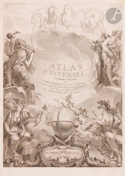 null [ATLAS] - ROBERT DE VAUGONDY (Gilles and Didier). Universal Atlas.
 Paris: F....