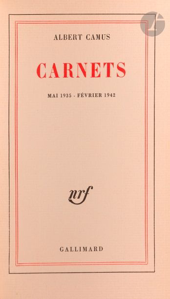 null CAMUS, Albert.
Carnets. Mai 1935-février 1942. — Carnets. Janvier 1942-mars...
