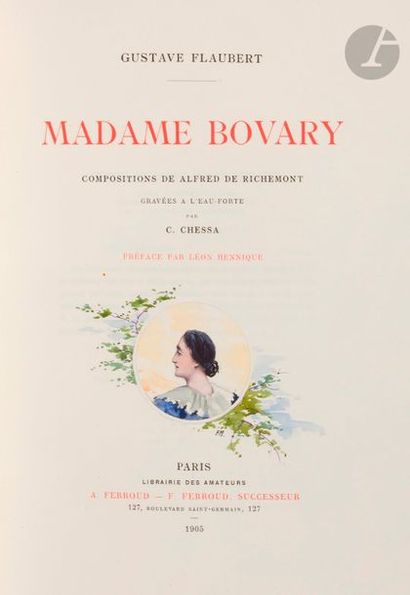 null FLAUBERT (Gustave). Madame Bovary. Preface by Léon Hennique.
 Paris : Librairie...