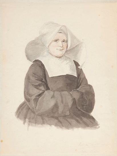  Attribué à François GÉRARD, dit Baron GÉRARD (1770-1837) Vierge à l’Enfant Crayon...