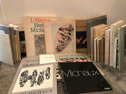 null Henri Michaux, très importante documentation (ouvrages, catalogues, essais....