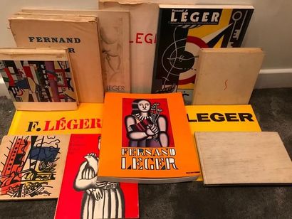 null Fernand Léger, 12 catalogues d'exposition et ouvrages sur l'oeuvre de l'art...
