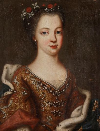 null École FRANÇAISE vers 1700
Portrait d’une princesse de sang
Sur sa toile d’origine.
Dans...