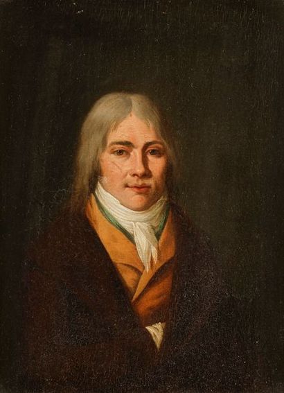 null Attribué à Henri-Nicolas Van GORP 
(1756-1819)
Portrait d’homme 
Portrait de...