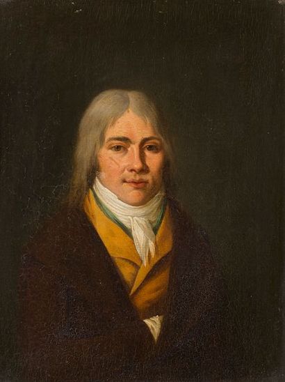null Attribué à Henri-Nicolas Van GORP 
(1756-1819)
Portrait d’homme 
Portrait de...
