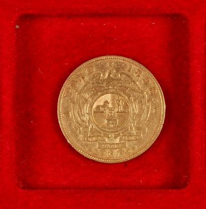 null 1 pièce en or Sud Africaine. Type Krugerrand. 1898.

