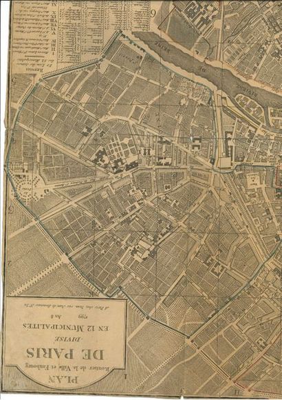 Paris. 2 plans gravés, 1799-[1860] ; 55,5...
