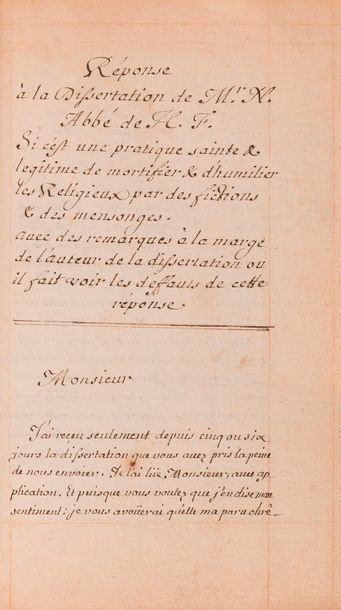 Théologie. Recueil manuscrit, fin XVIIe siècle ;...