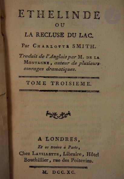 null SMITH, Charlotte Turner.
 Ethelinde or the lake recluse. Translated from English...
