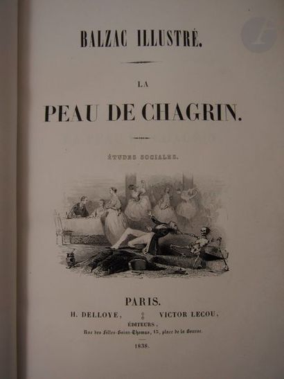 null BALZAC (Honoré de).
La Peau de chagrin. Études sociales.
Paris : H. Delloye,...
