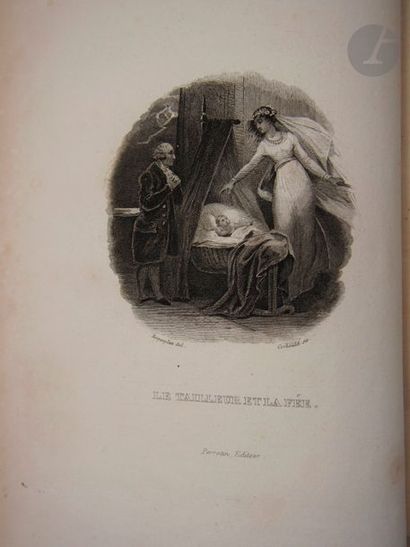 null BÉRANGER.
Œuvres complètes. Édition unique revue par l'auteur ornée de 104 vignettes...