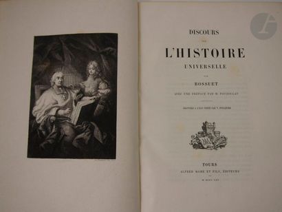 null BOSSUET.
Discours sur l'histoire universelle. Avec une préface par M. Poujoulat.
Tours...