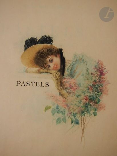 null BOURGET, Paul.
Pastels. Dix portraits de femmes. Nouvelle édition revue et corrigée...