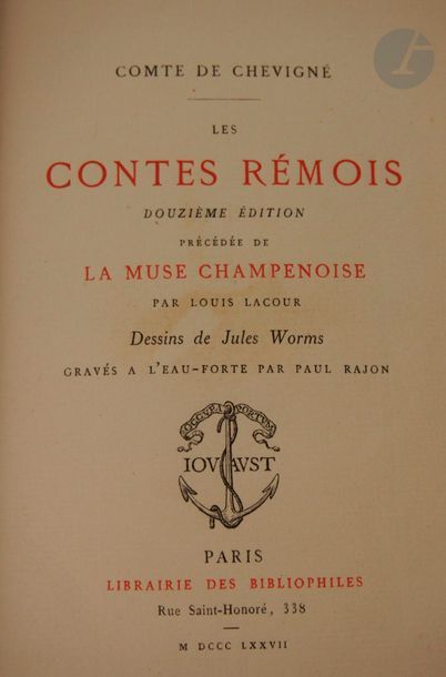 null CHEVIGNÉ.
Les Contes rémois. Douzième édition précédée de la muse champenoise...