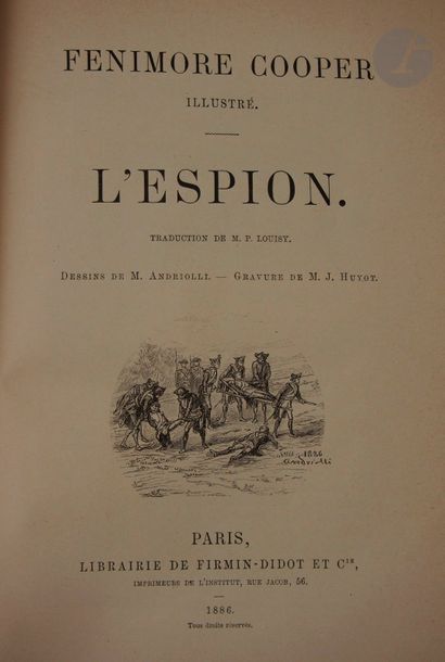 null COOPER, Fenimor.
L'Espion. Traduction de M. P. Louisy.
Paris : librairie de...