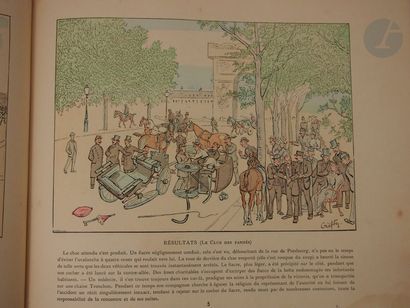 null CRAFTY.
À travers Paris. 
Paris : Plon, Nourrit, [1885]. — In-8 oblong, demi-chagrin...
