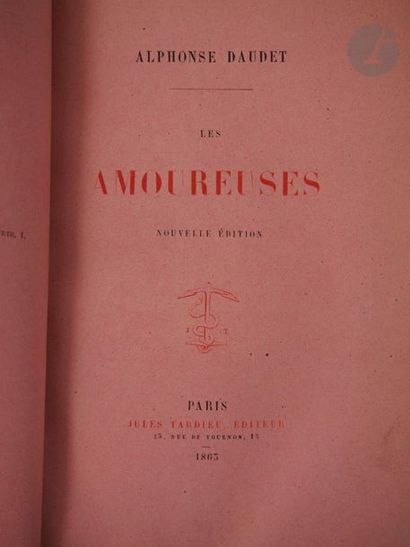 null DAUDET, Alphonse.
Les Amoureuses. Poésies.
Paris : Jules Tardieu, 1863. — Petit...
