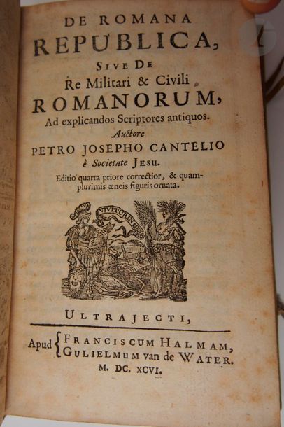 null CANTEL, Pierre-Joseph.
De Romana republica, Sive De Re Militari & Civili Romanorum,...