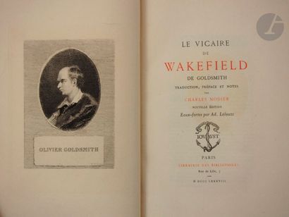 null GOLDSMITH.
Le Vicaire de Wakefield. Traduction, préface et notes par Charles...