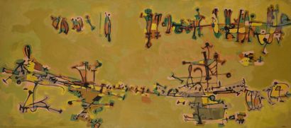 null Paul ACKERMAN (1908-1981)
Composition, vers 1953-55
Huile sur toile.
Porte le...