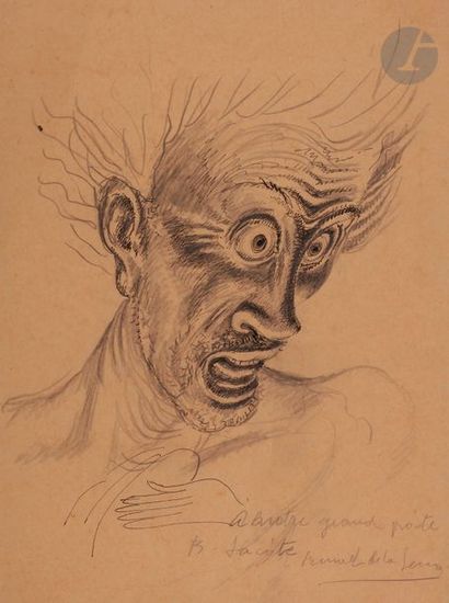 null Ismaël de la SERNA [espagnol] (1897-1968)
Tête d’homme apeuré
Encre et mine...