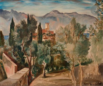 null Henry de WAROQUIER (1881-1970)
Citadelle dans un paysage toscan, vers 1924
Huile...