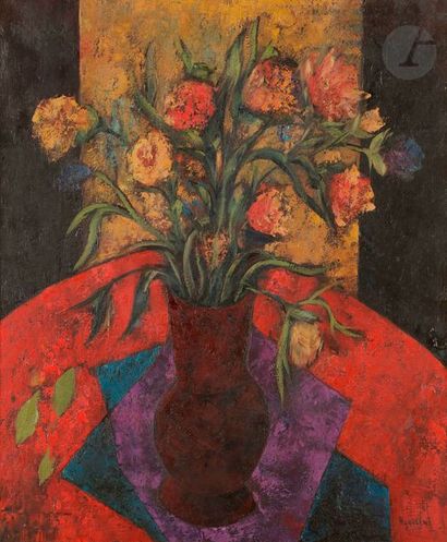null Tony AGOSTINI (1916-1990)
Vase de fleurs
Huile sur toile.
Signée en bas à droite.
55...