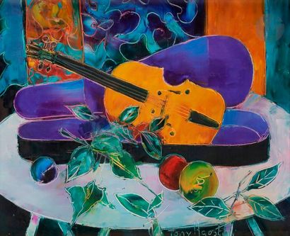 null Tony AGOSTINI (1916-1990)
Petit violon
Huile sur toile.
Signée en bas à droite.
Signée...