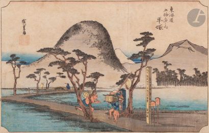 null Utagawa Hiroshige (1797 - 1858)
Oban yoko-e de la série Tokaido gojusan tsugo...