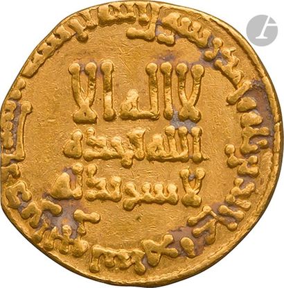 null ABBASSIDES. Règne d’Al-Mansûr (136-158 H / 754-775).
Dinar d’or daté 144 H /...