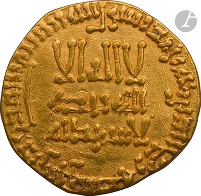 null ABBASSIDES. Règne d’Al-Mansûr (136-158 H / 754-775).
Dinar d’or daté 157 H /...