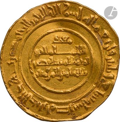null FATIMIDES. Règne d’Al-Mustansir (427-487 H / 1036-94).
Dinar d’or daté 437 H...