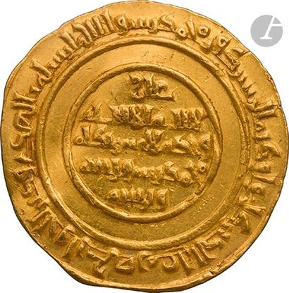 null FATIMIDES. Règne d’Al-Mustansir (427-487 H / 1036-94).
Dinar d’or daté 437 H...