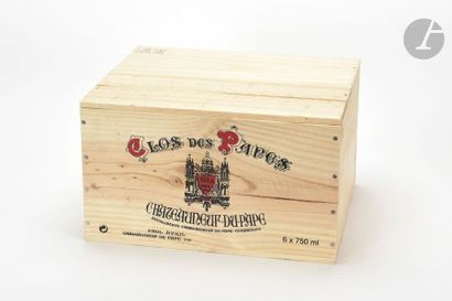 null 6 B CHÂTEAUNEUF DU PAPE Rouge (Caisse bois d'origine), Clos des Papes, 2014